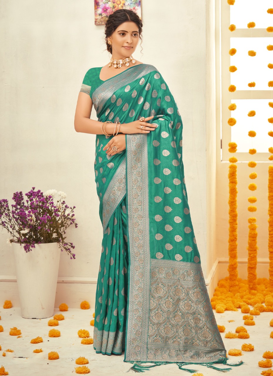 sangam print soneri silk silk attrrctive saree catalog