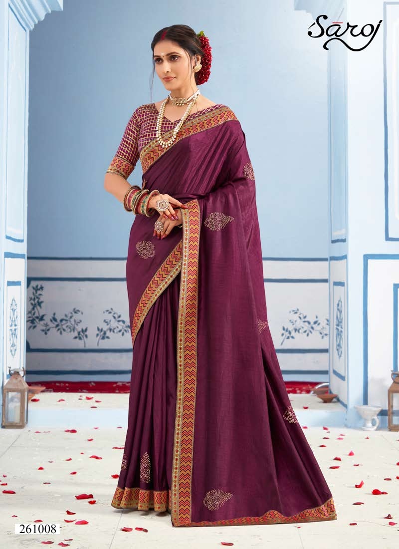 saroj saree namasvi silk regal look saree catalog