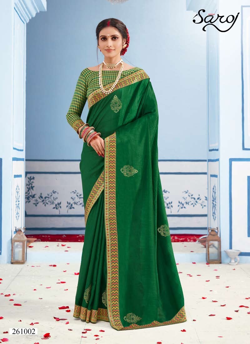 saroj saree namasvi silk regal look saree catalog