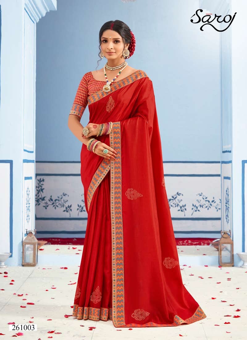 saroj saree namasvi silk regal look saree catalog