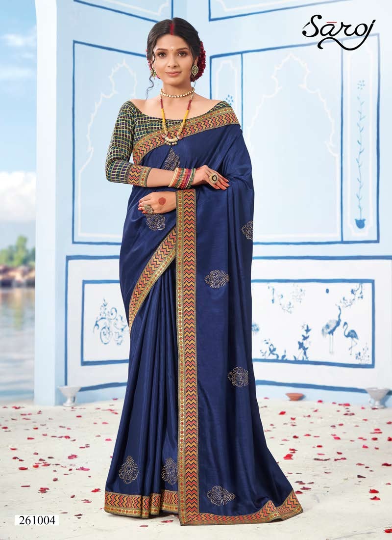 saroj saree namasvi silk regal look saree catalog