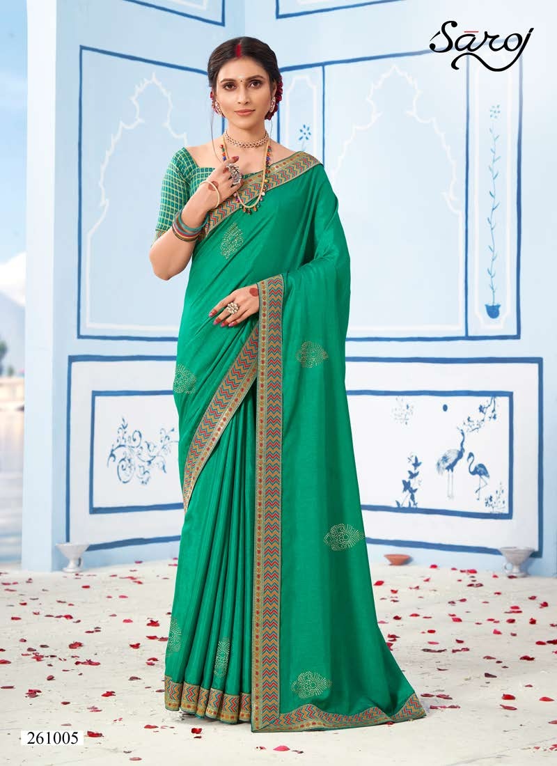 saroj saree namasvi silk regal look saree catalog