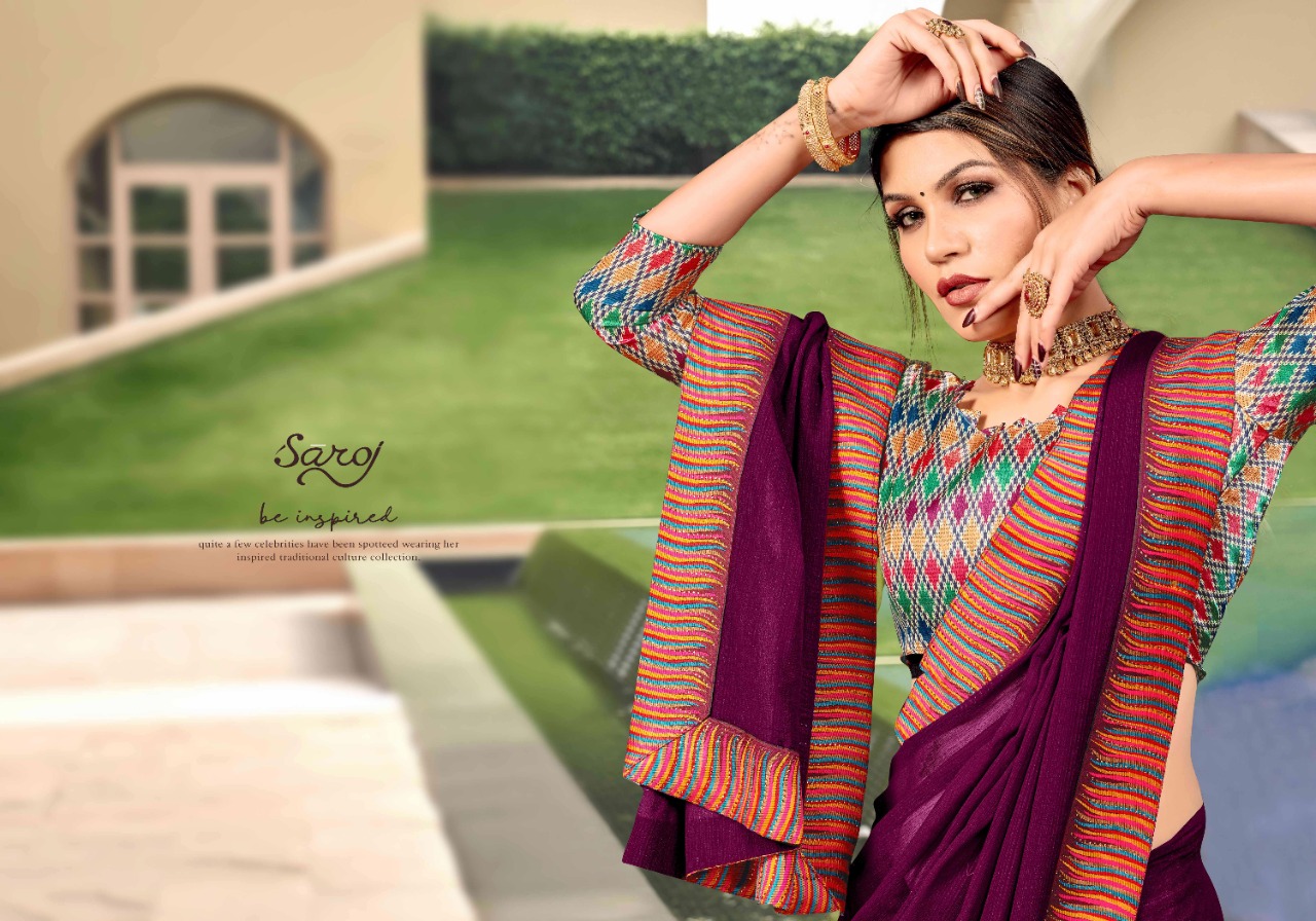 saroj saree parinita zomato catchy look saree  catalog