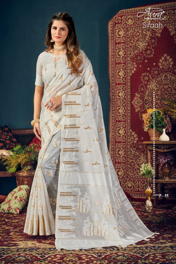 saroj saree sifaah cotton silk new and modern style saree catalog