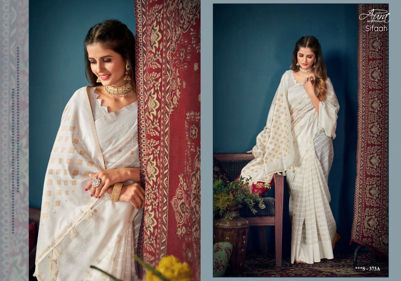 saroj saree sifaah cotton silk new and modern style saree catalog