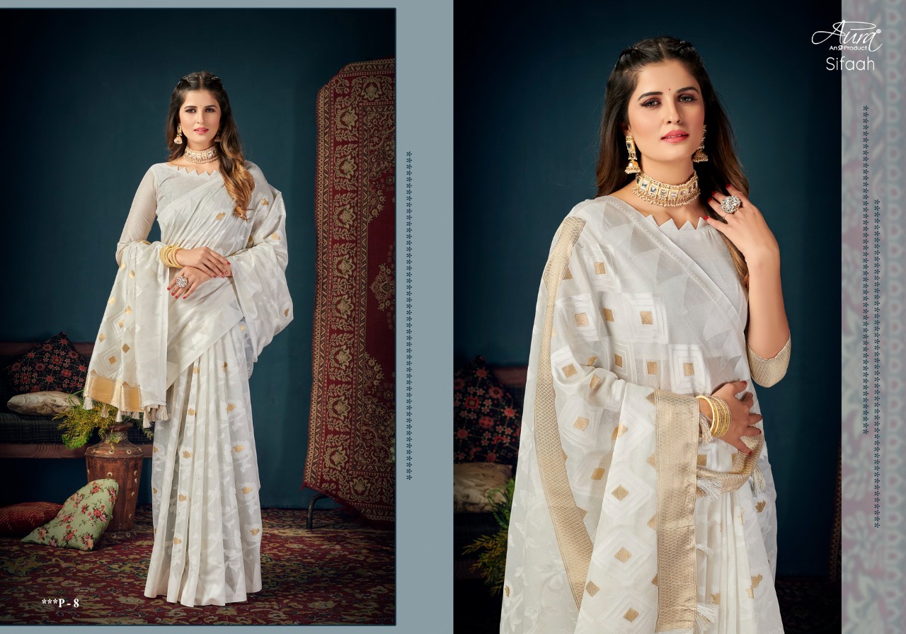 saroj saree sifaah cotton silk new and modern style saree catalog