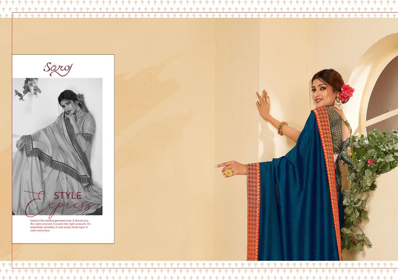 saroj sree naavya silk decent look saree catalog