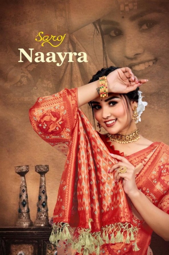 saroj sree nayraa silk festive look saree catalog