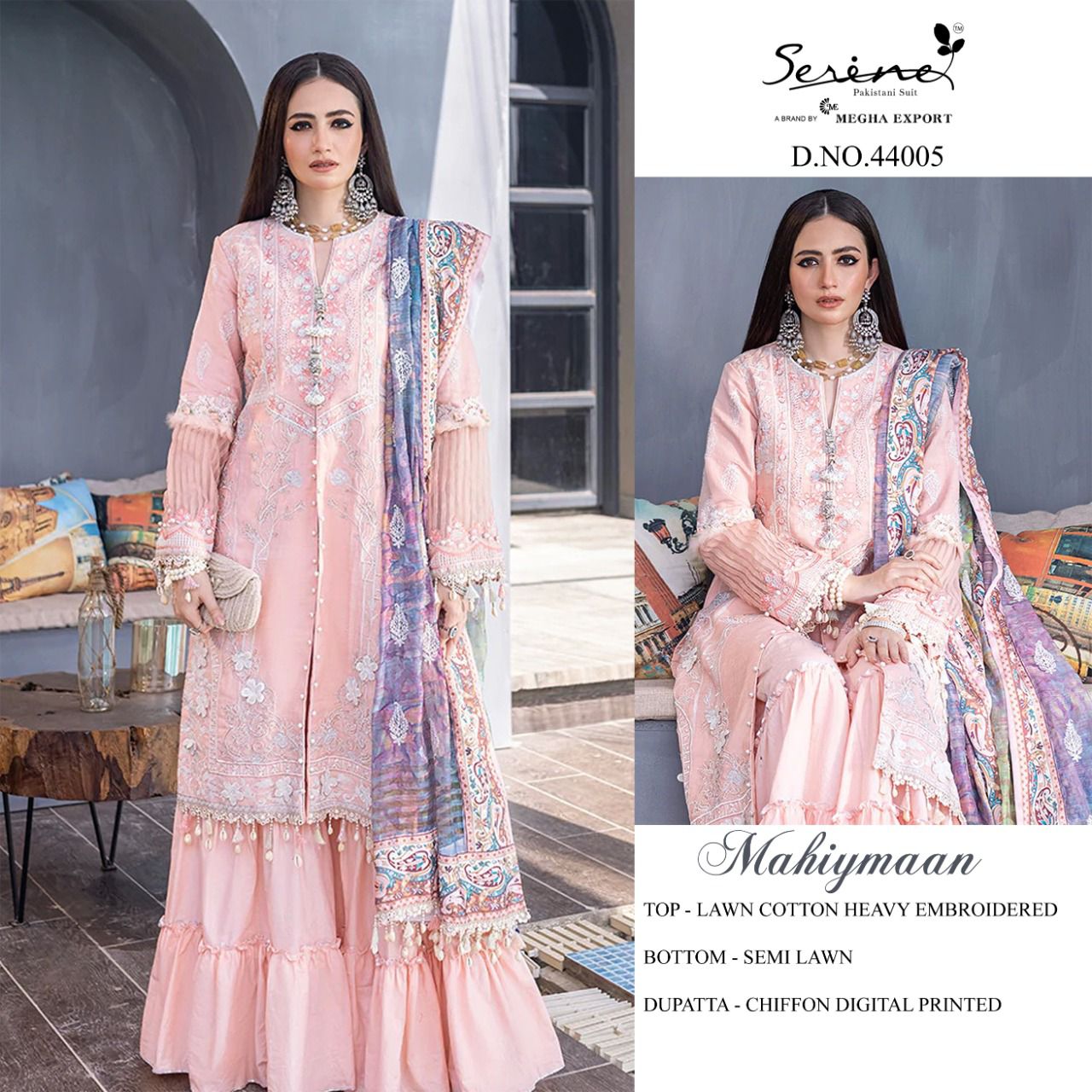 serine Megha Exports mahiymaan cotton decent look salwar suit catalog