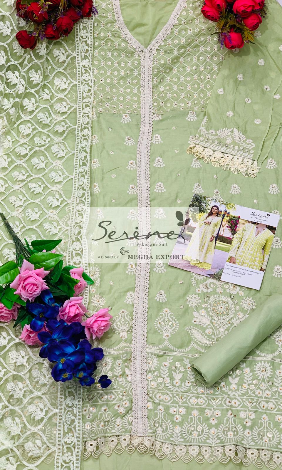 serine Megha Exports serine s 62 cotton new and modern style salwar suit  catalog