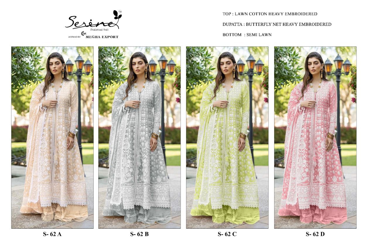 serine Megha Exports serine s 62 cotton new and modern style salwar suit  catalog