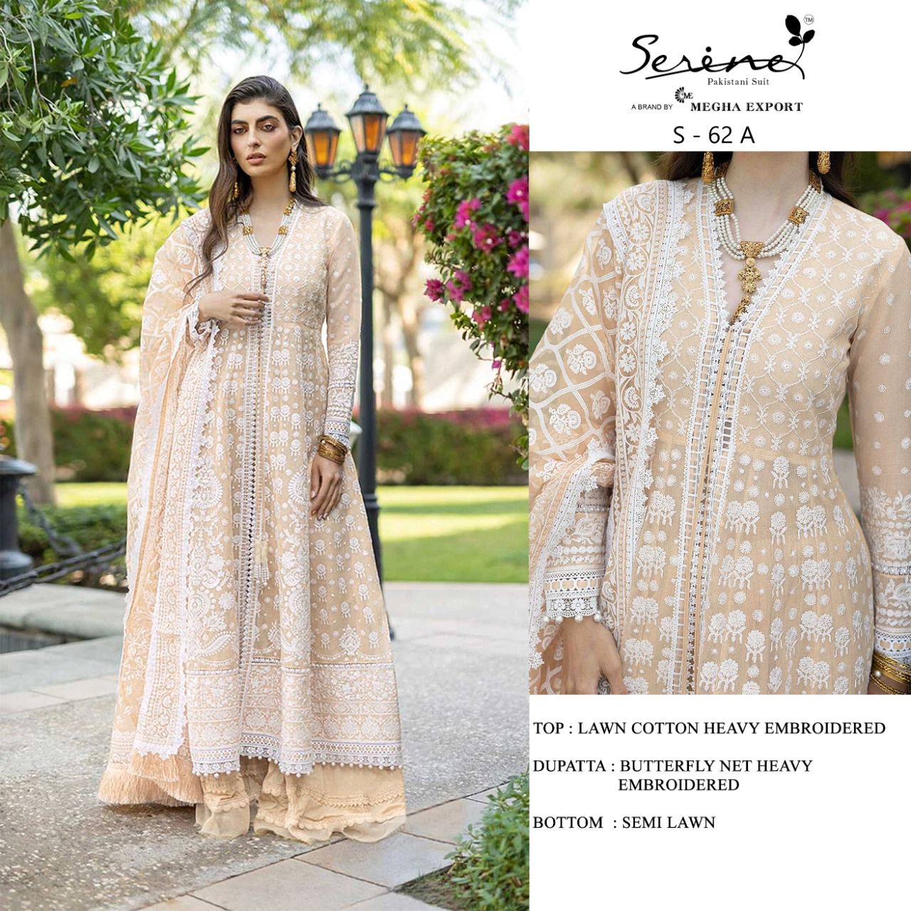 serine Megha Exports serine s 62 cotton new and modern style salwar suit  catalog