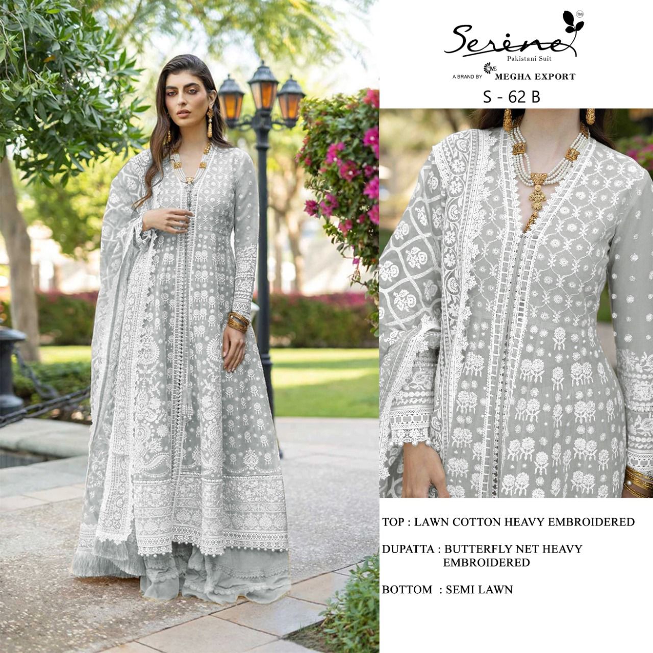 serine Megha Exports serine s 62 cotton new and modern style salwar suit  catalog