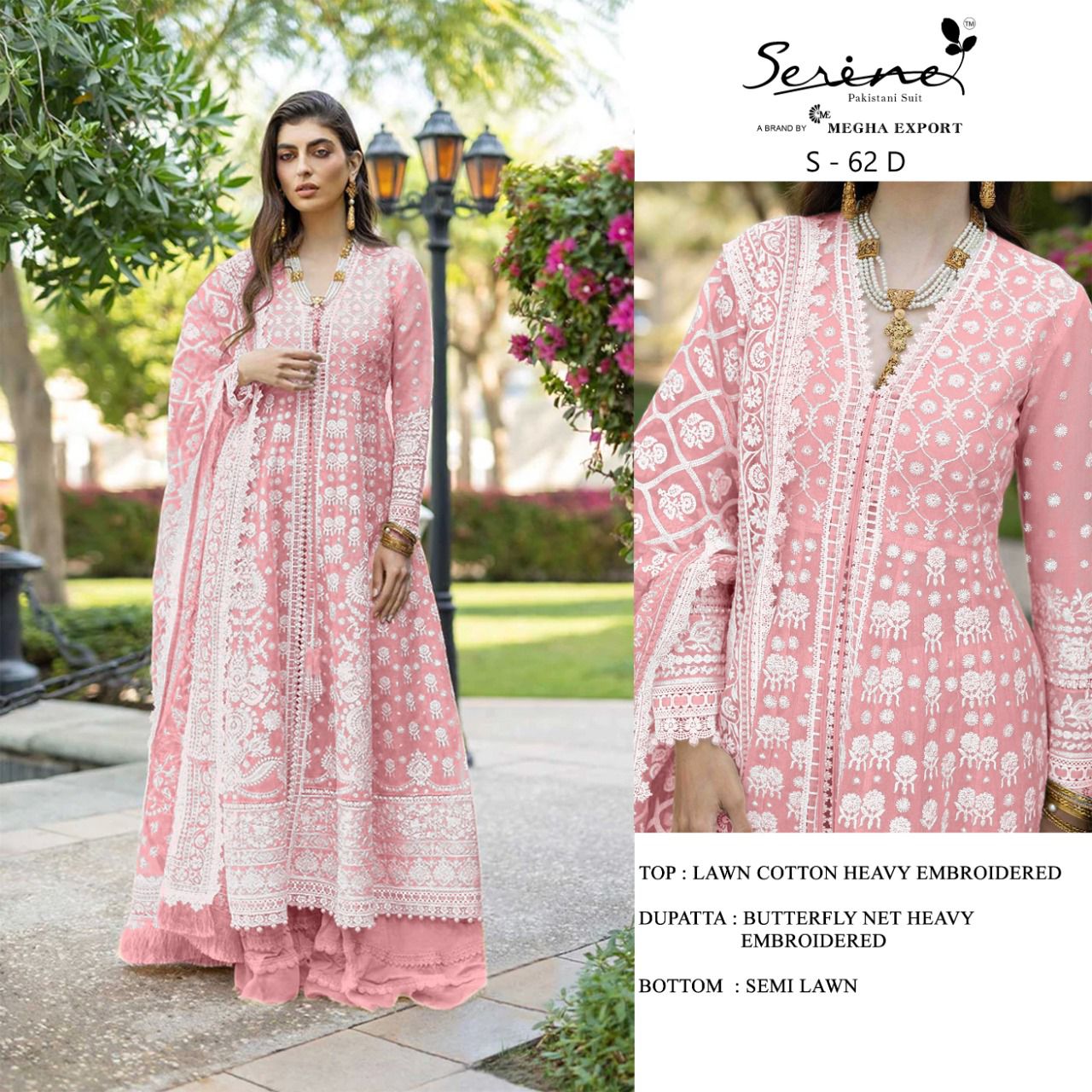 serine Megha Exports serine s 62 cotton new and modern style salwar suit  catalog