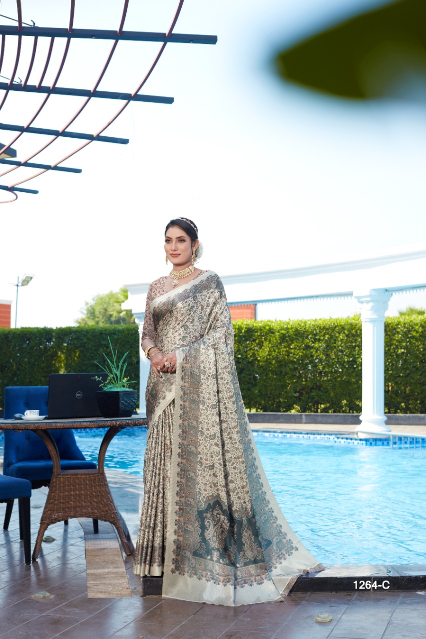 shri rana creation pashmina pashmina silk elegant look saree catalog