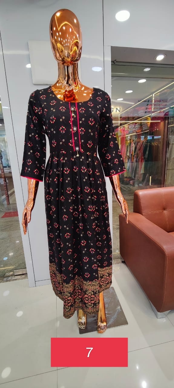 tunic house albeli viscose exclusive print kurti size set