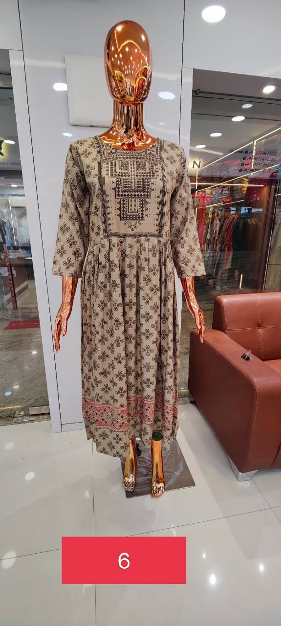 tunic house albeli viscose exclusive print kurti size set