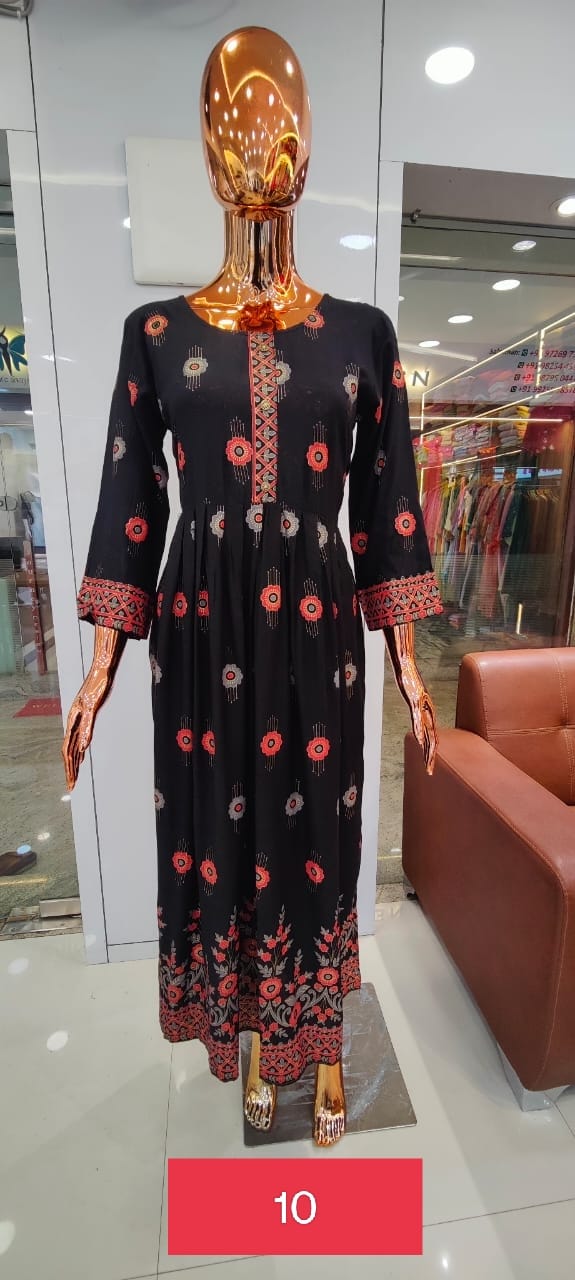 tunic house albeli viscose exclusive print kurti size set