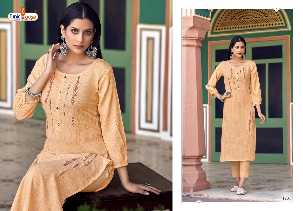 tunic house cloud viscose gorgeous look kurti catalog