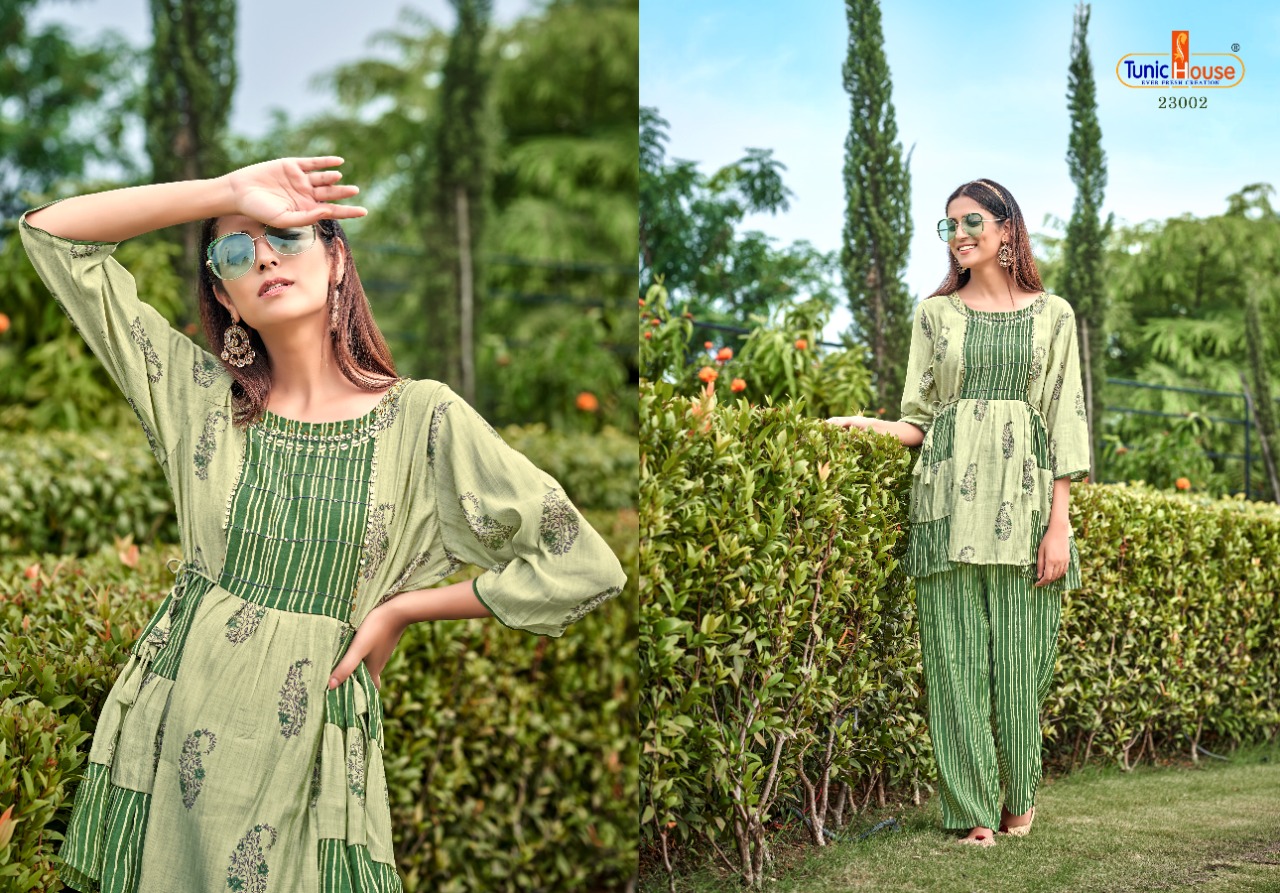 tunic house fusion muslin silk regal look kurti catalog