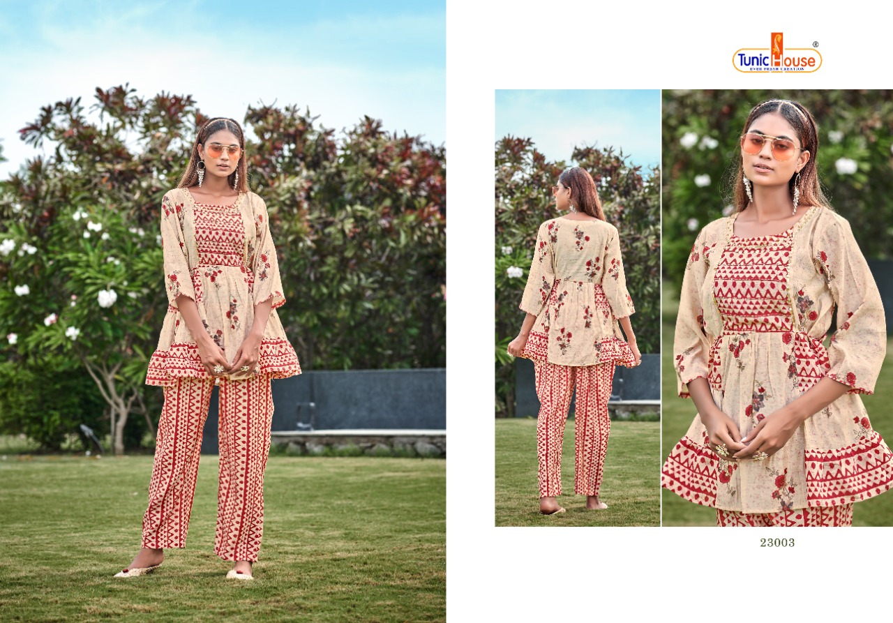 tunic house fusion muslin silk regal look kurti catalog