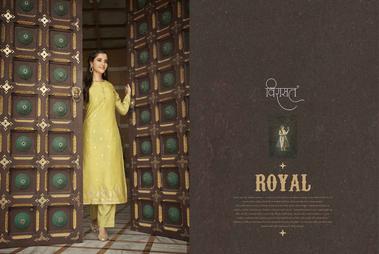 virasat royal viscose gorgeous look kurti catalog