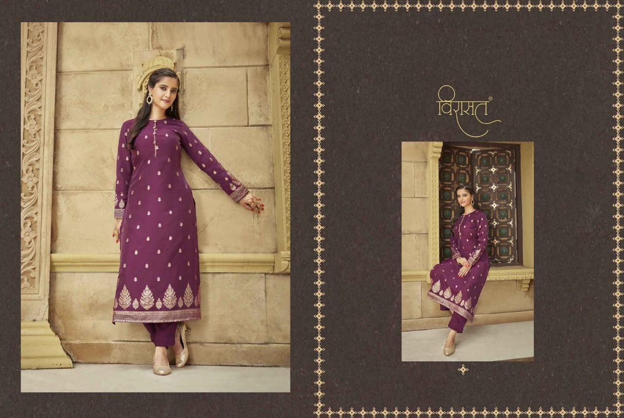 virasat royal viscose gorgeous look kurti catalog