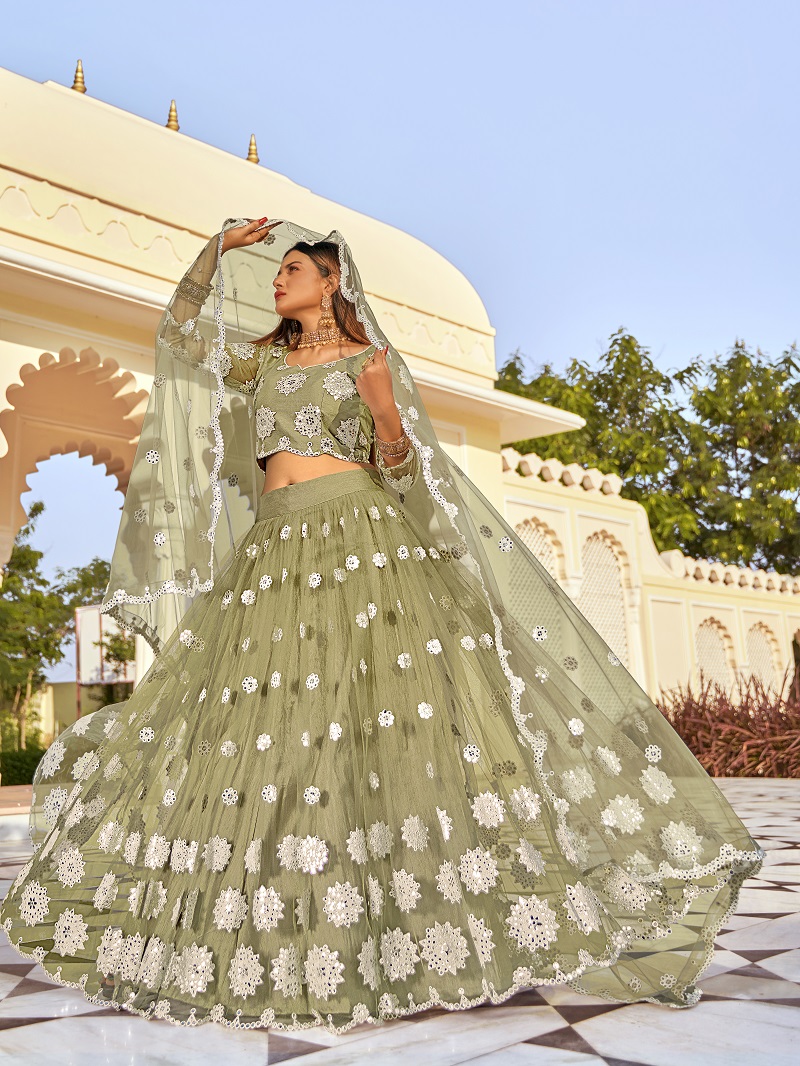 aawiya official advik vol 1 sand colour gorgeous look lehnga catalog