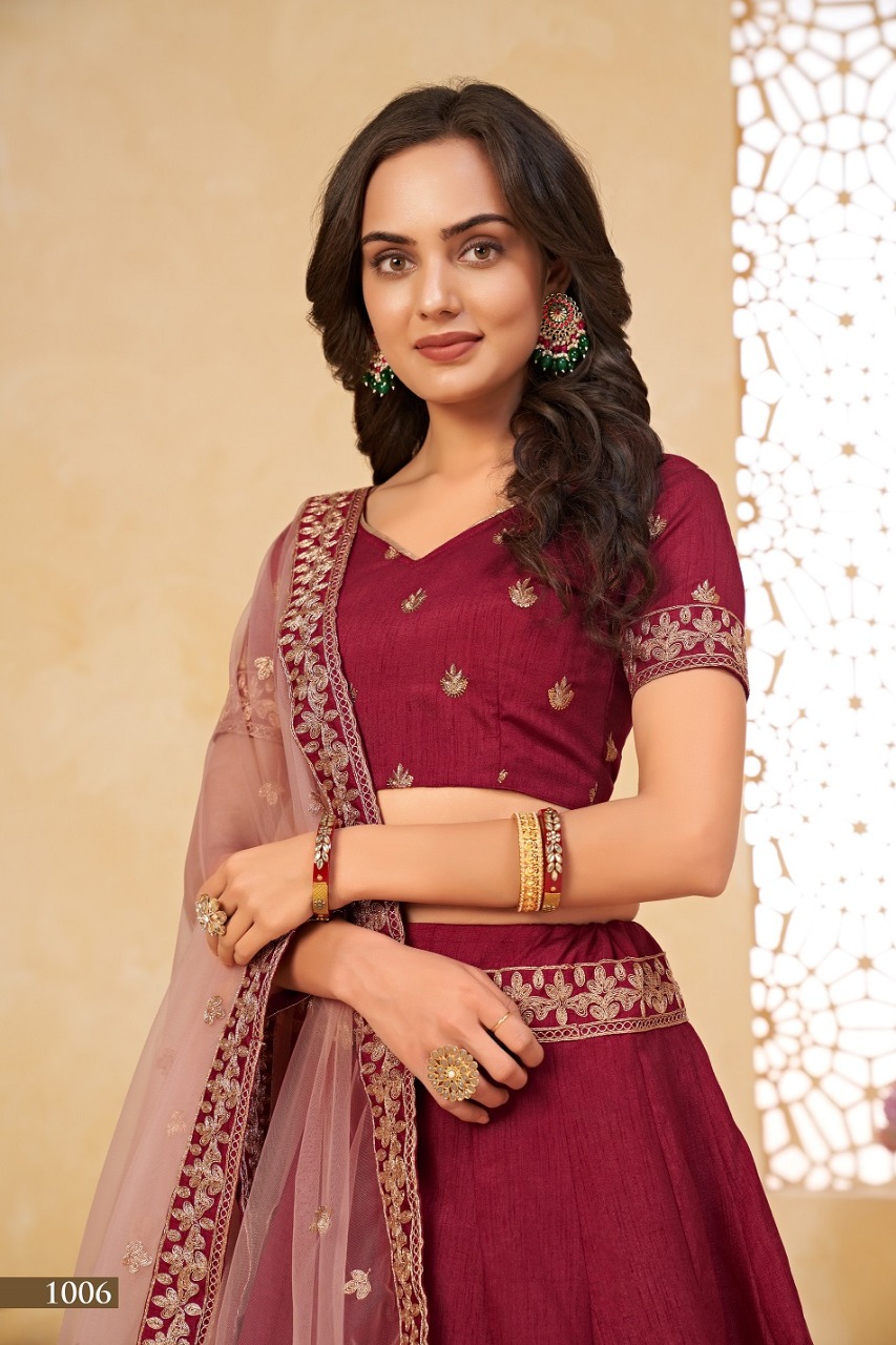 aawiya official agnilekha vol 2 fine art silk gorgeous look lehngha catalog