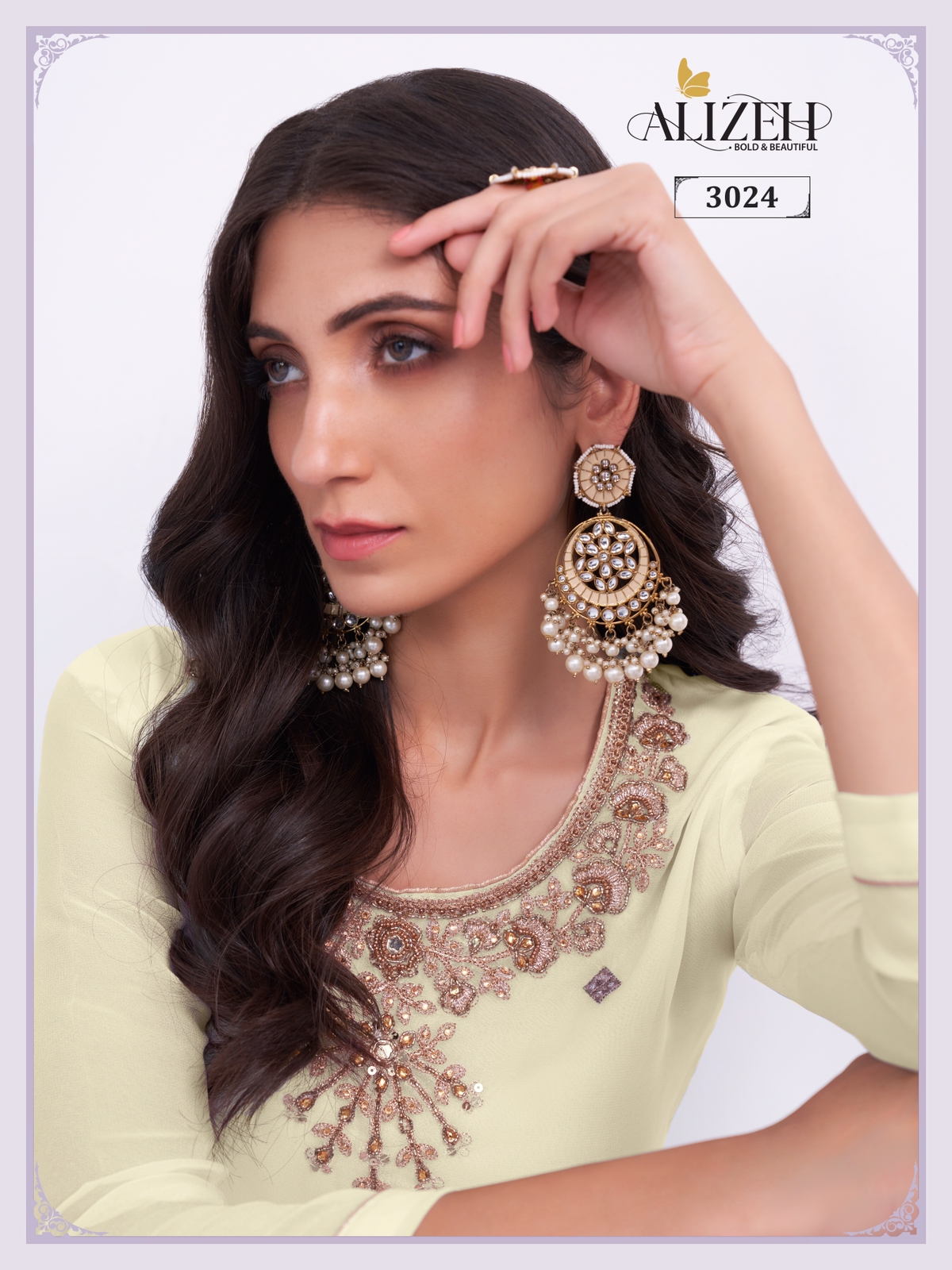 alizeh almora vol 6 georgette festive look salwar suit catalog