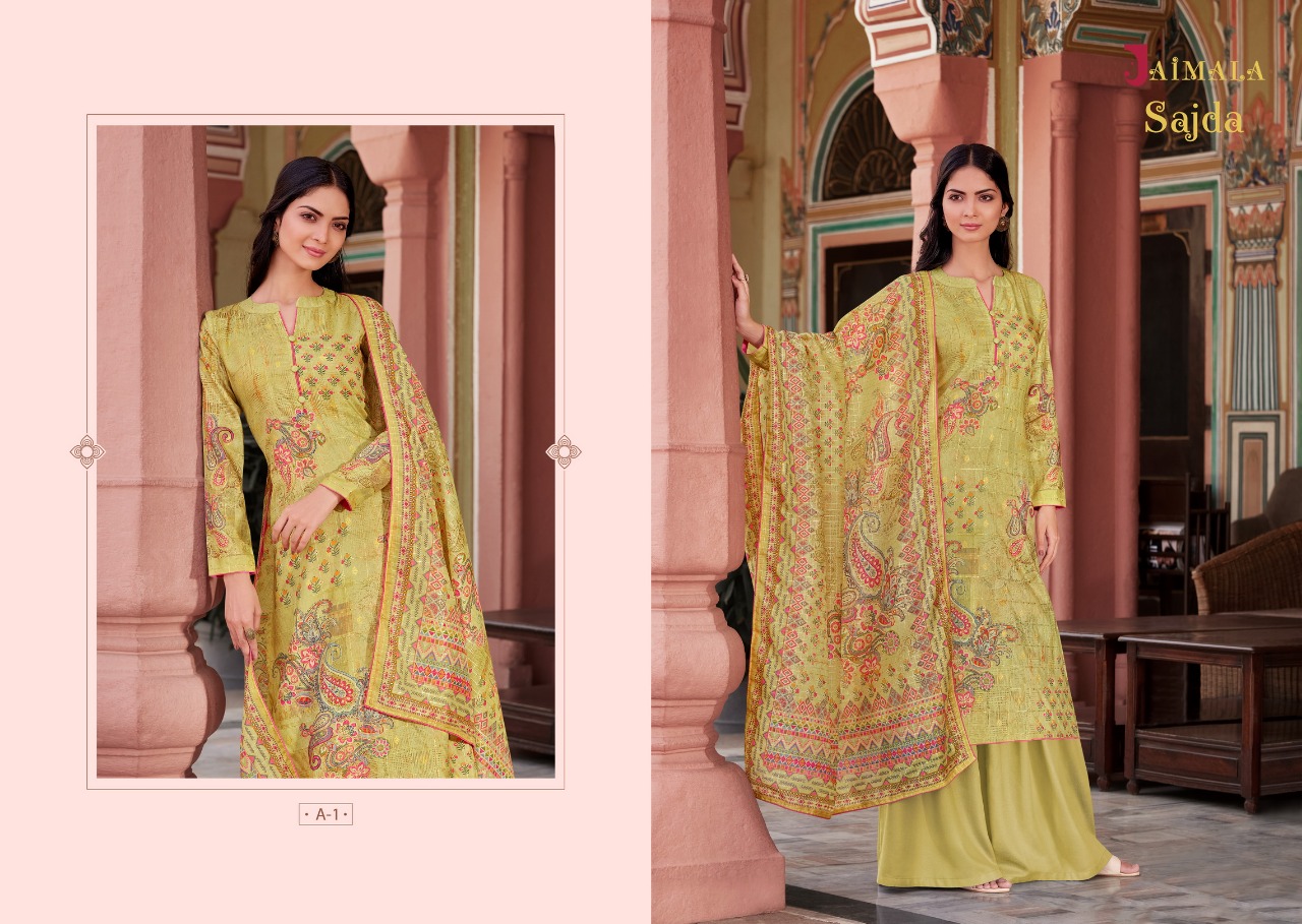 jaimala sajda dola grace ful look salwar suit catalog