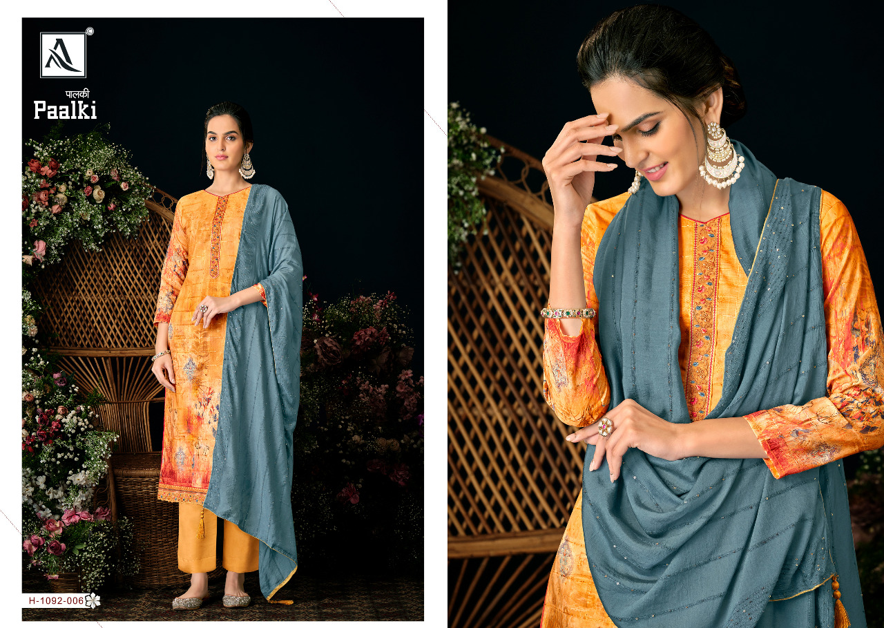 alok suit paalki cotton graceful look salwar suit catalog