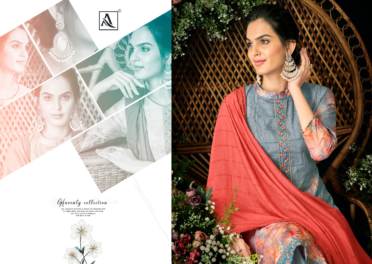 alok suit paalki cotton graceful look salwar suit catalog