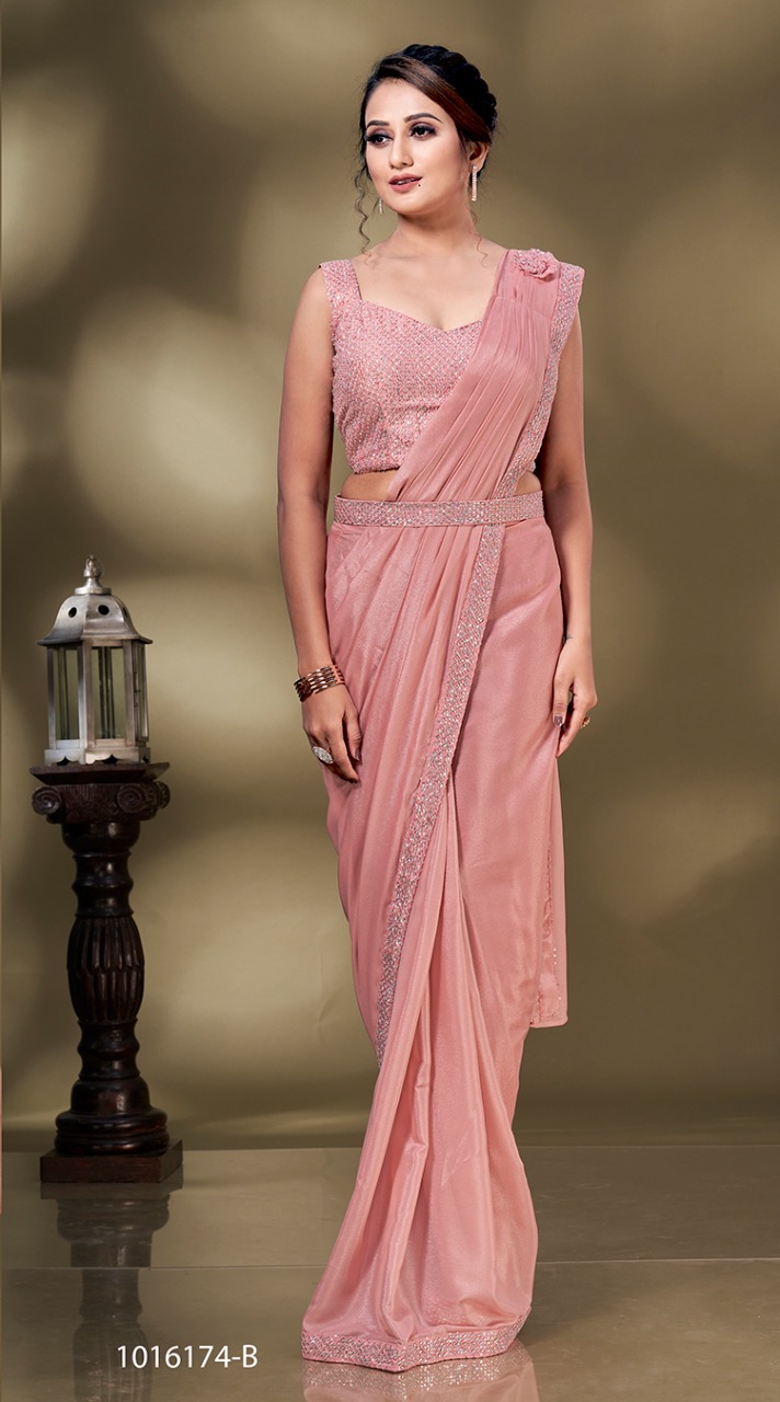 amoha trendz d no 1016174 georgette decent  look saree catalog