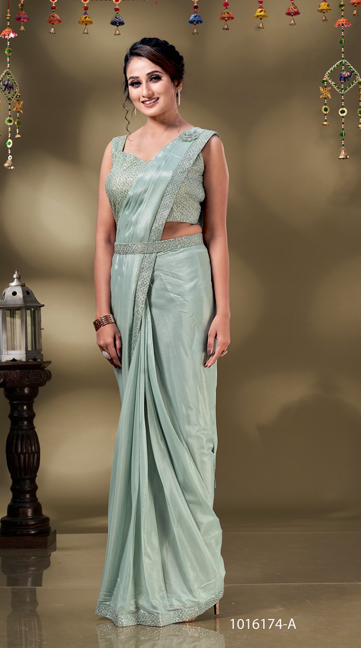 amoha trendz d no 1016174 georgette decent  look saree catalog