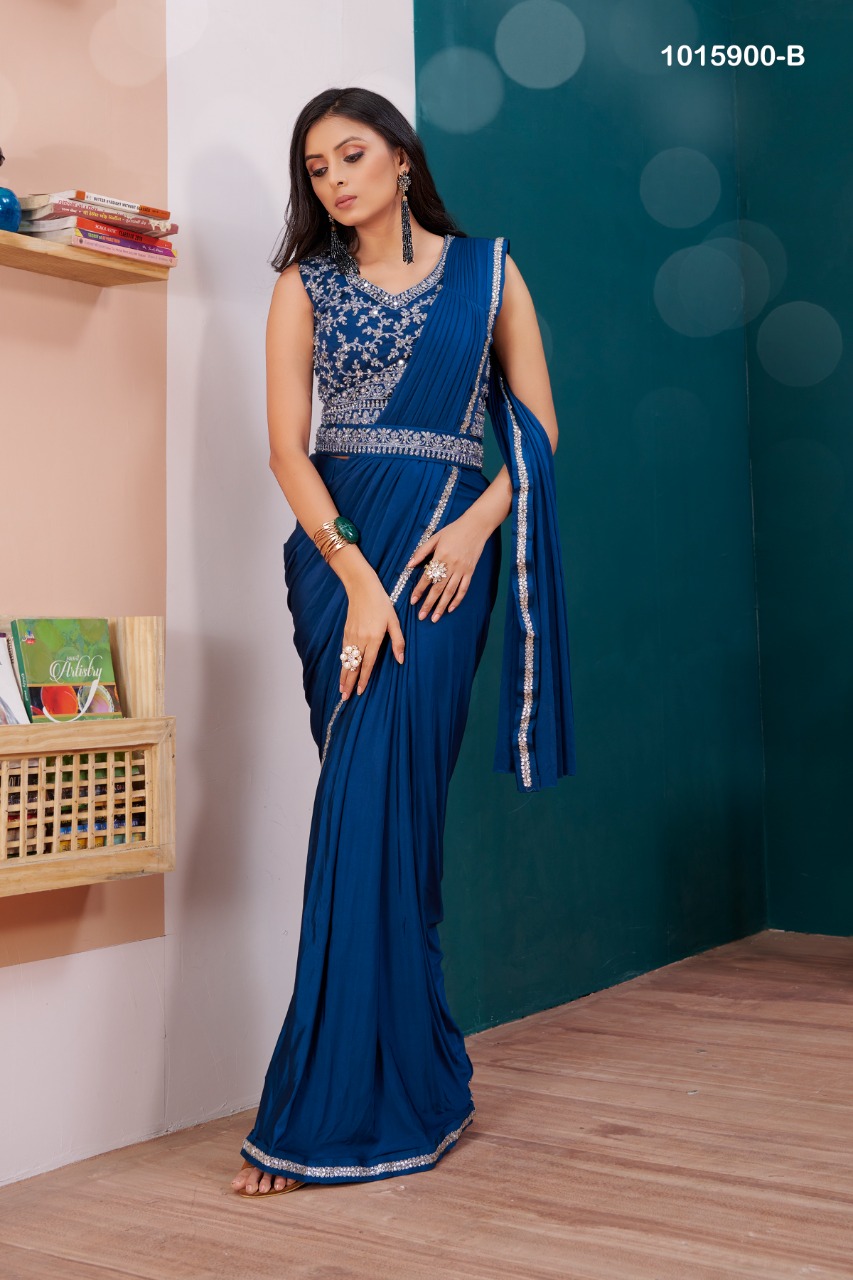 amoha trendz Design No 1015900 imported  gorgeous look saree catalog