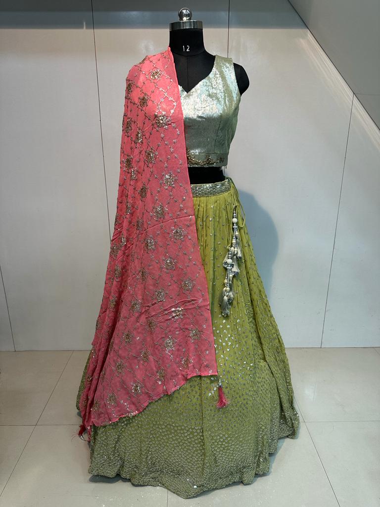 anantesh lifestyle crop top lehenga vol 1 d no 2001  fancy innovative look lehngha single