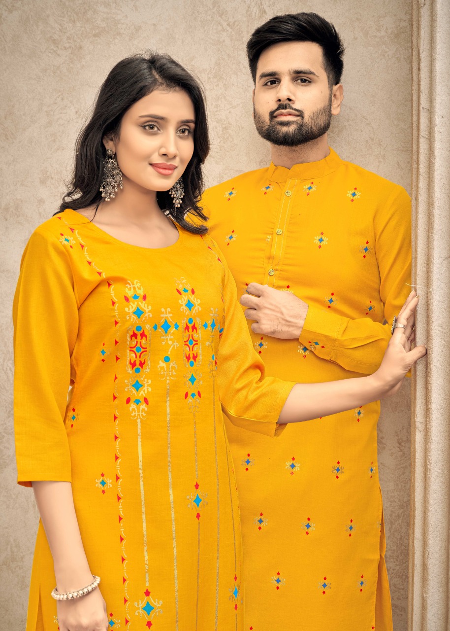 Banwery Fashion couple goals vol 4 cotton  decent look Kurta with Payjama and Kurti with Pants  catalog