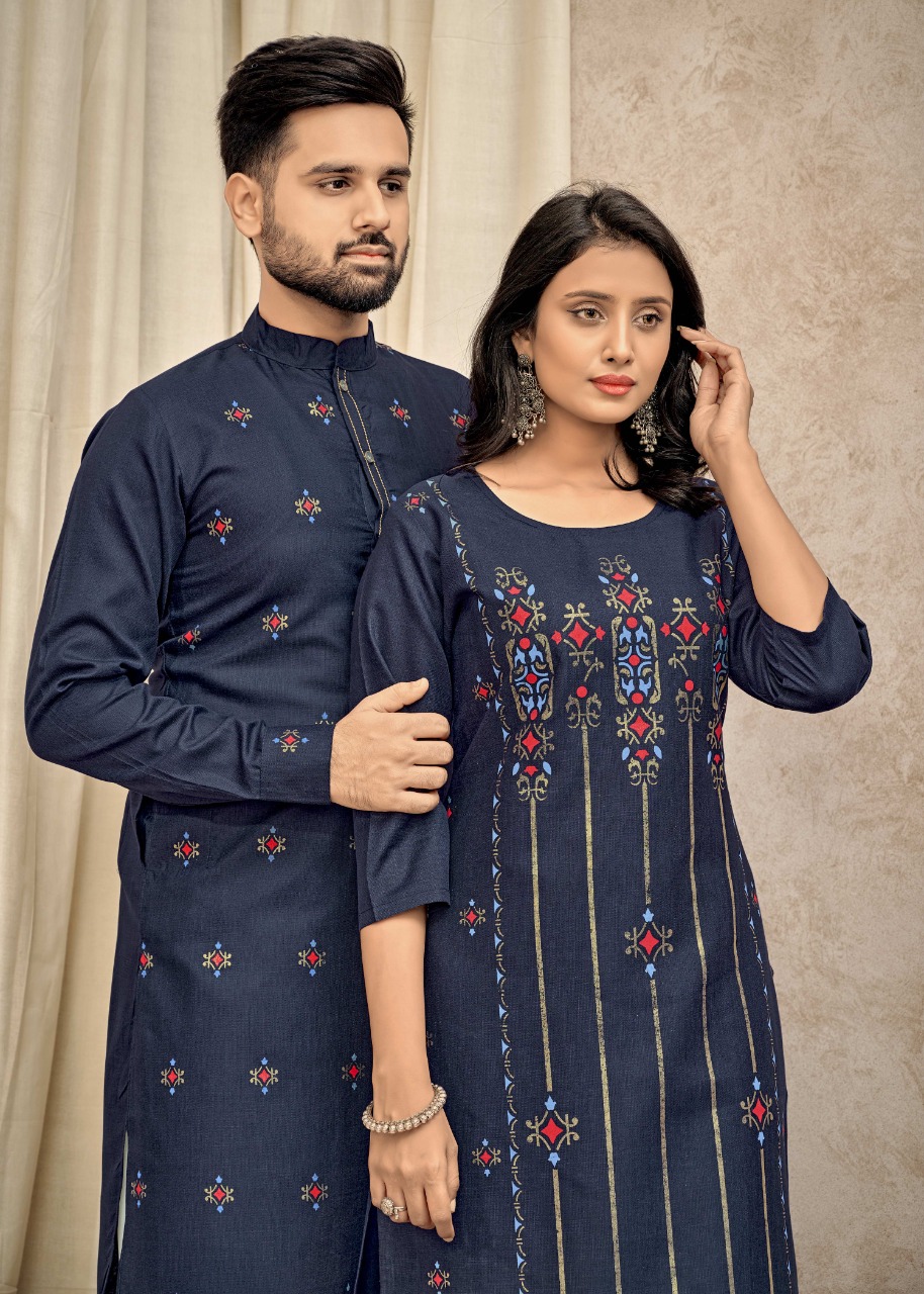 Banwery Fashion couple goals vol 4 cotton  decent look Kurta with Payjama and Kurti with Pants  catalog