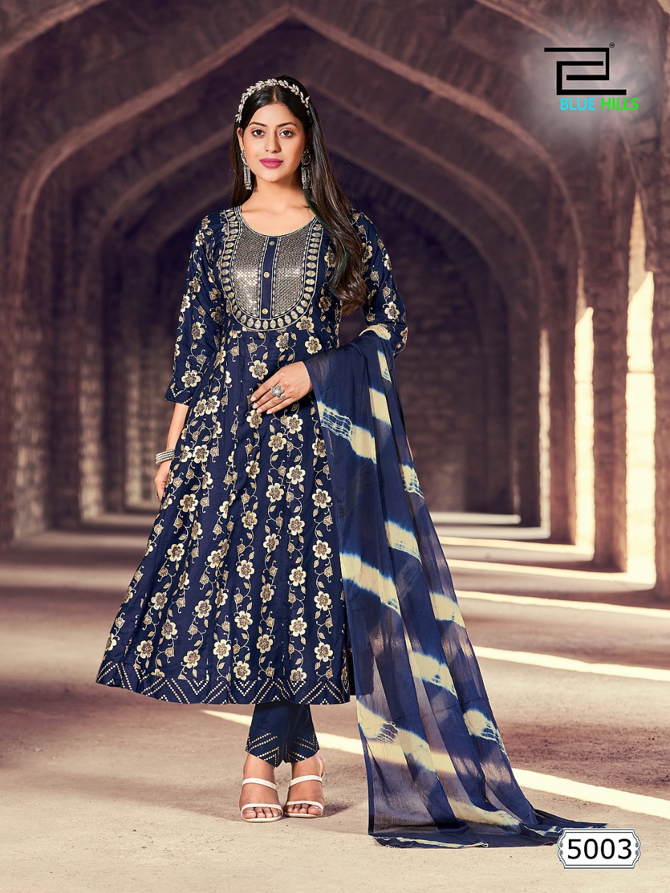 blue hills bhool bhulaiyaa vol 5 rayon decent look top bottom with dupatta catalog