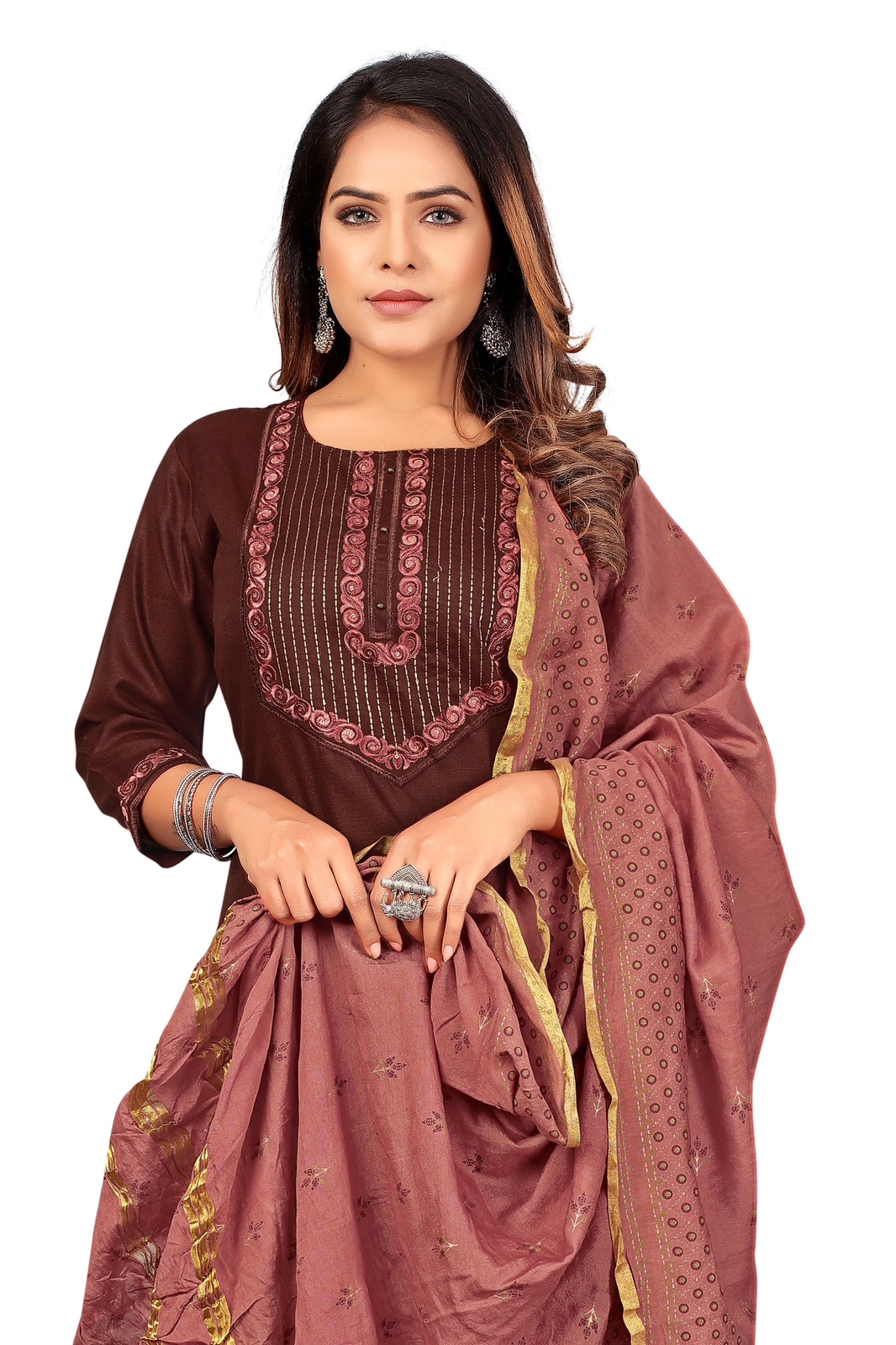 channel 9 SKU 1049SD To 1051SD cotton elegant look kurti dupatta with bottom size set