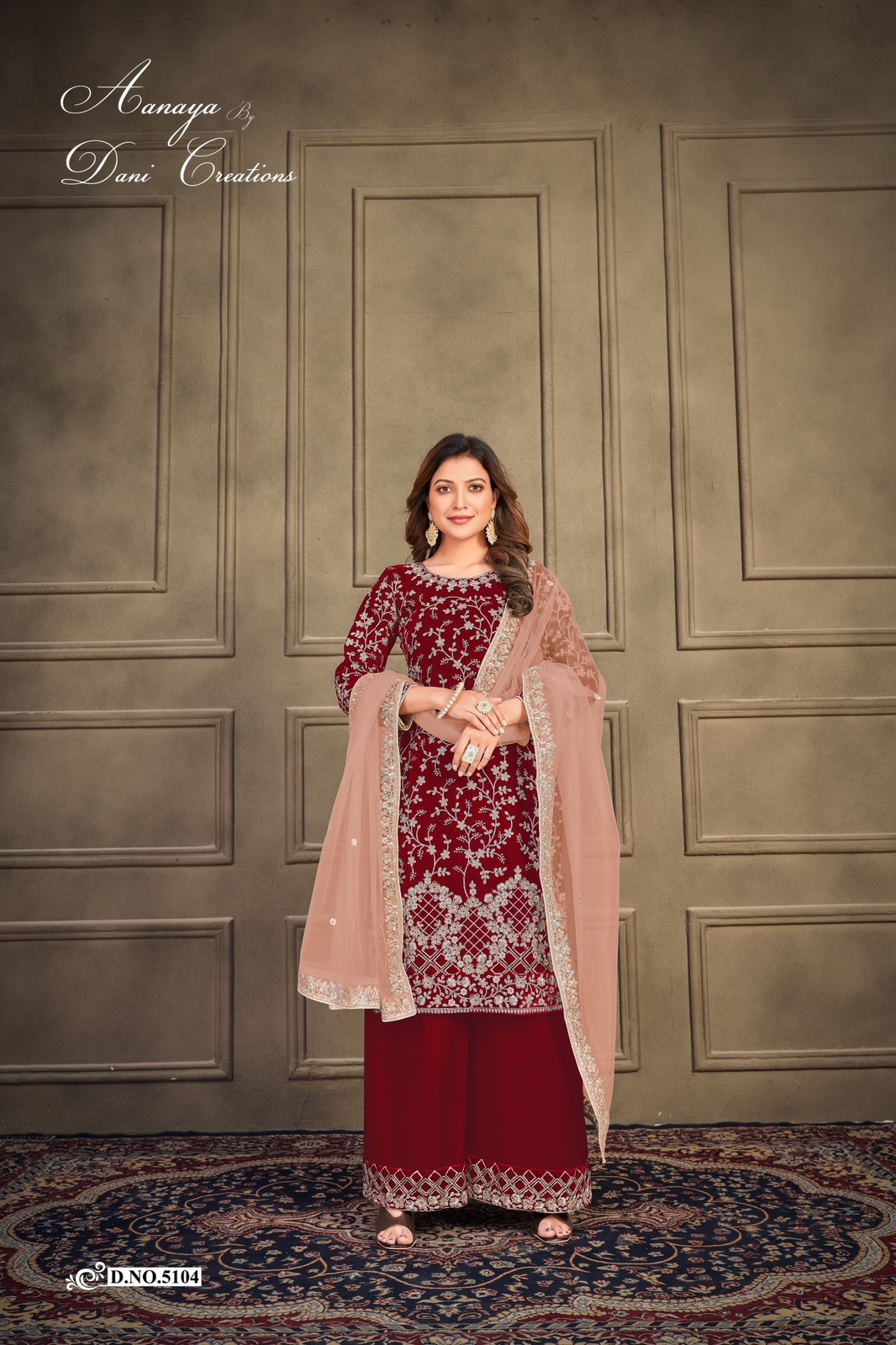 dani aanaya 5100 serice vol 151 velvet attractive look salwr suit catalog