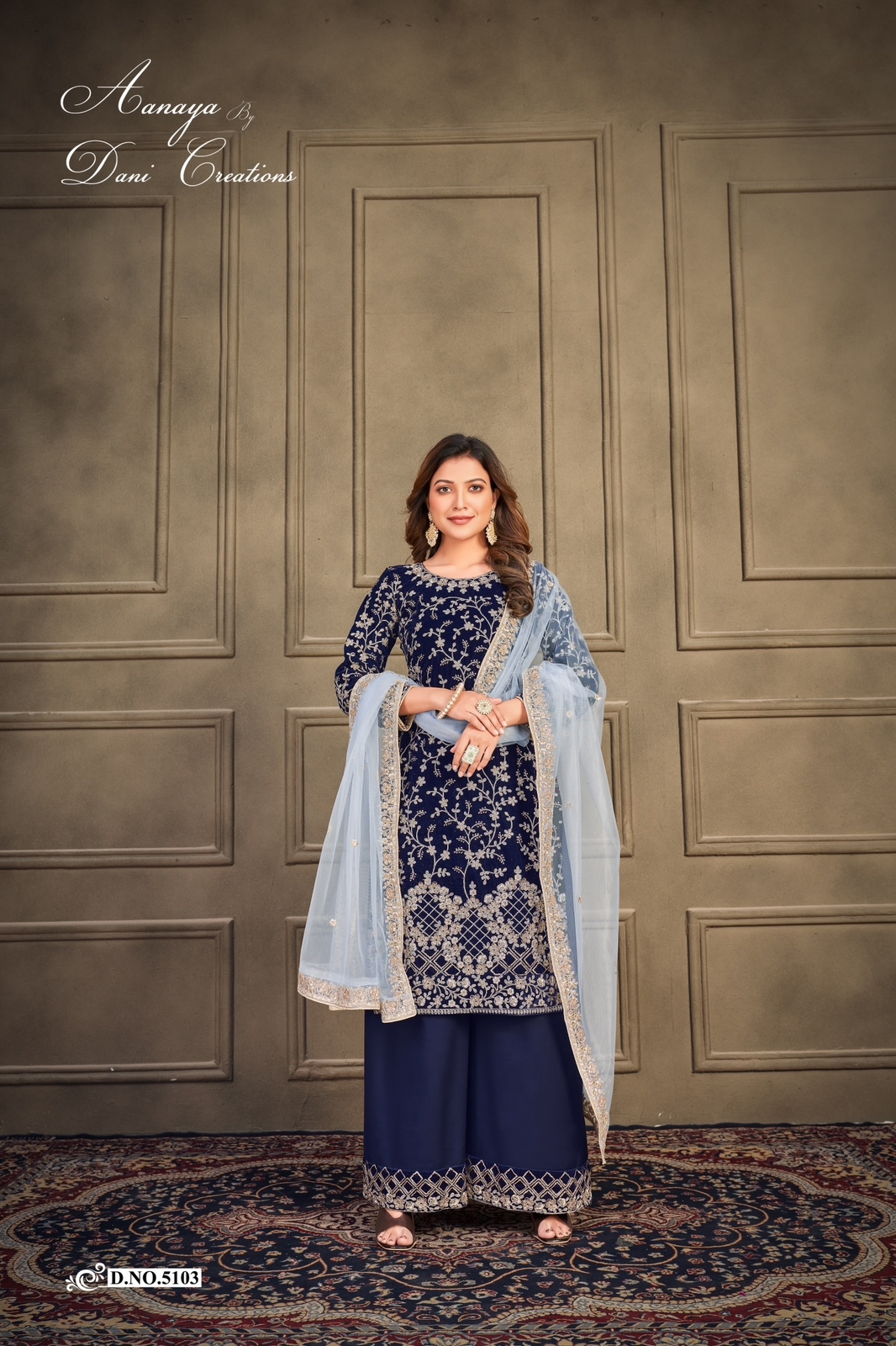 dani aanaya 5100 serice vol 151 velvet attractive look salwr suit catalog