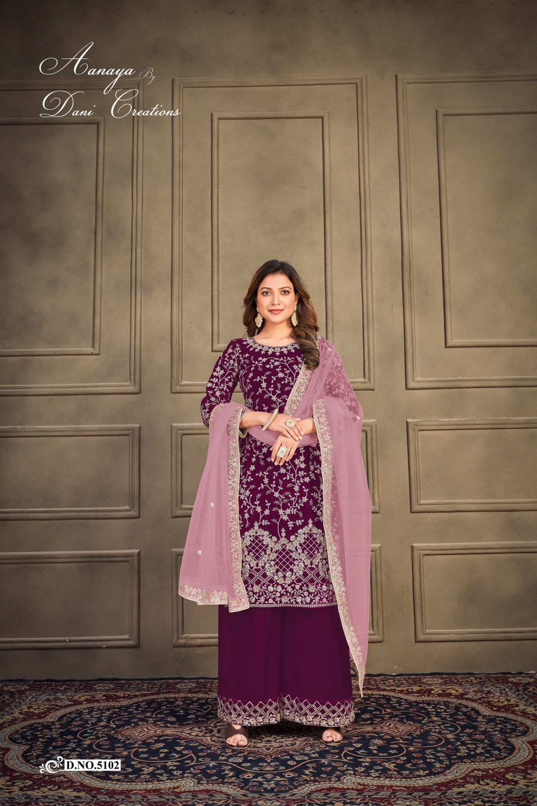 dani aanaya 5100 serice vol 151 velvet attractive look salwr suit catalog