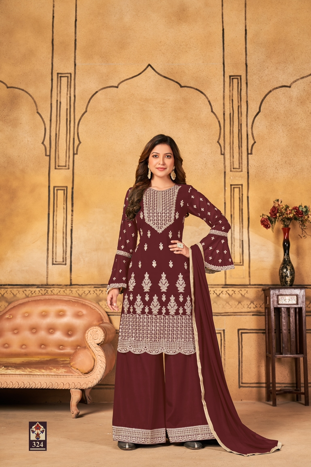 dani vaani vol 32 Faux Georgette gorgeous look salwar suit catalog