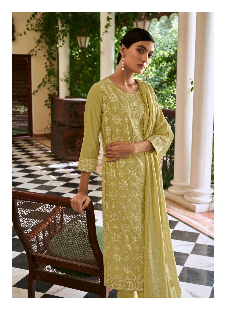 four buttons lemon 6 viscoseelegant top bottom with dupatta catalog