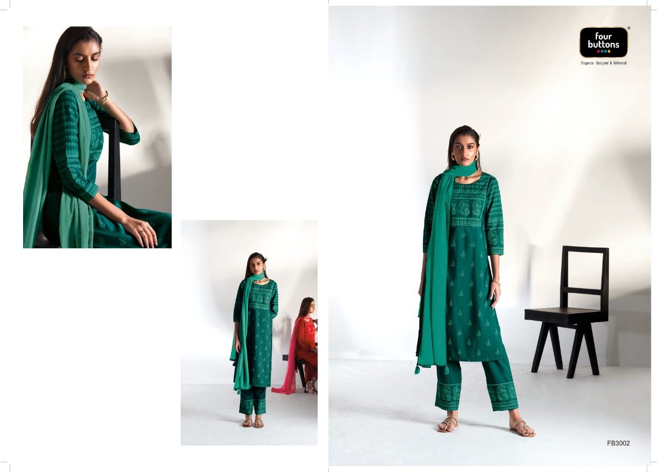 four buttons meher 2 viscose attractive top bottom with dupatta catalog