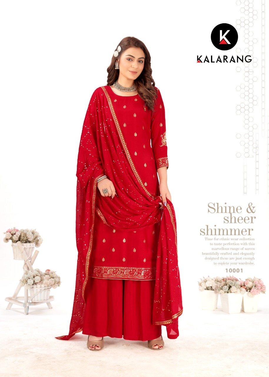 kalarang  palvi muslin dola elegant salwar suit catalog