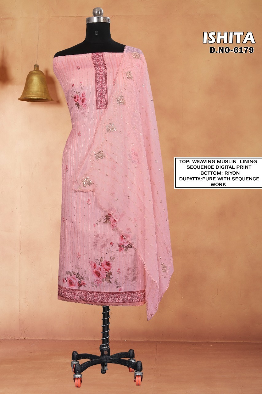 kalarang ishita muslin gorgeous look salwar suit catalog