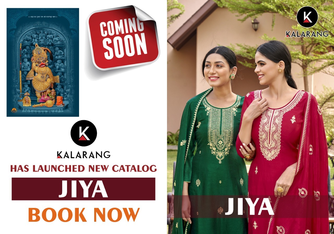 kalarang jiya silk elegant salwar suit catalog